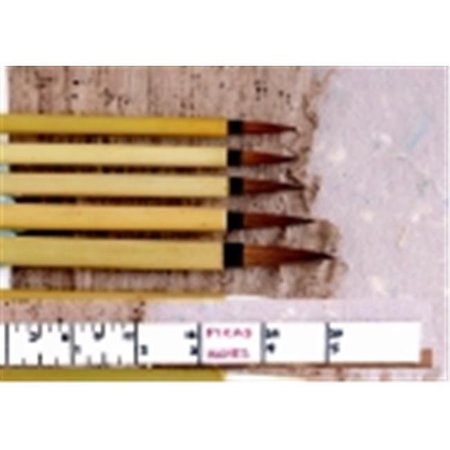 SCHOOL SPECIALTY School Specialty Fine Brown Hair Bamboo Handle Watercolor Paint Brush - Size 6 463550